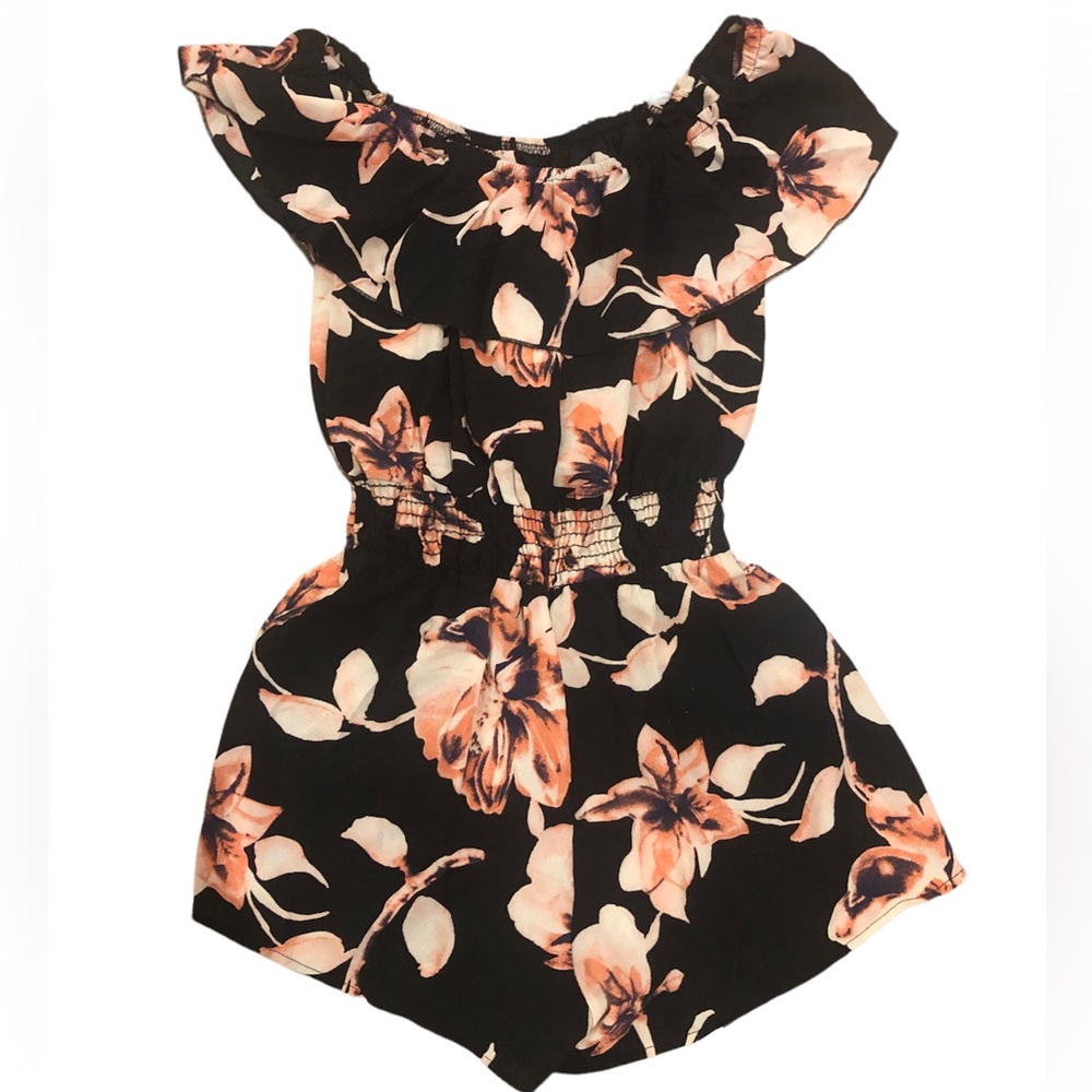Papaya Floral Romper Size L